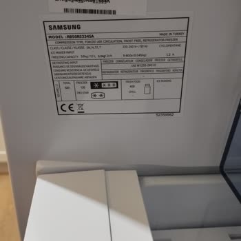 Samsung RB50RS334SA Buzdolabı Arızalı Çıktı, Ürünün Muadili Önerildi.