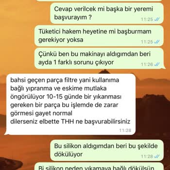 Electrolux Kalitesiz Filtre Silikonu