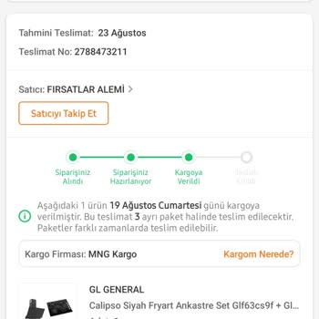 Trendyol'dan Aldığım Ürün Ortada Yok
