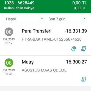 Garanti BBVA Avans Hesap Bloke
