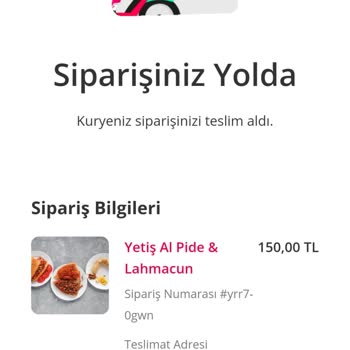 Yemeksepeti Sipariş Alındı Ve Kuryede Gözüktü Ama Sipariş İptal Olmuş