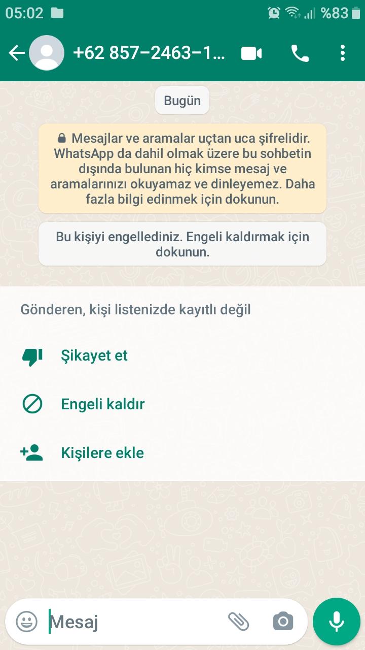 WhatsApp 62857-246319886 Yabancı Numaradan Ve WhatsApp Dan Şikayetçiyim ...