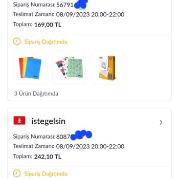 İste Gelsin Sipariş Gelmemesi
