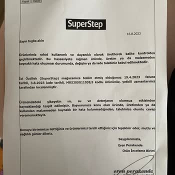SuperStep Ürün İncelemesinin Yalan Sonuçlanması