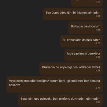 Trendyol Yemek Almadığını Hizmetin Ücret İadesi Yapılmadı