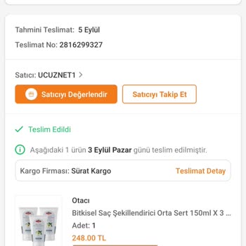 Sürat Kargo Trendyol Sipariş Gelmedi Fakat Teslim Edildi Diyor