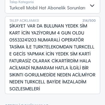 Türk Telekom Turkcell Hat Taşıma Sorunu