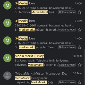 Media Markt'in Sürekli Hasarlı Ürün Göndermesi Ve Arkasında Durmaması