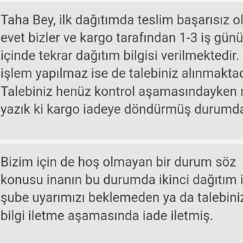 Aras Kargo İ̇mç Şubesi Kargo Dağıtım Saçmalığı