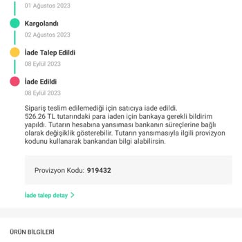 Trendyol Kargo Ürünümü Kaybetti