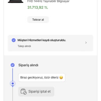 Hepsiburada Biraz Gecikiyor, Özür Dileriz Yazısı Veriyor!