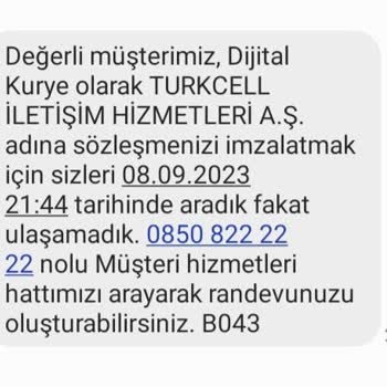 Turkcell İletişim Ve Kargo Problemi