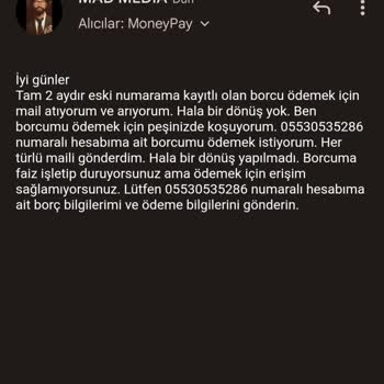 Colendi Eski Hesabıma Olan Borcumu Ödetmeyip Faiz İşletiyor.