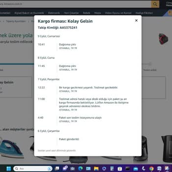 Amazon.com.tr Kendi Teslimat Noktasının Adresini Bilmiyor
