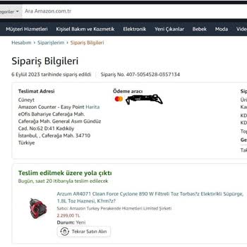 Amazon.com.tr Kendi Teslimat Noktasının Adresini Bilmiyor