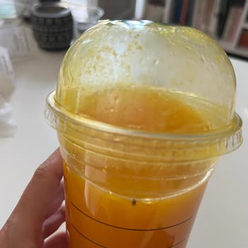 Starbucks Portakal Suyu İçinden Sinek Çıktı