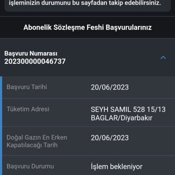Diyargaz Abonelik İptal Edilmiyor