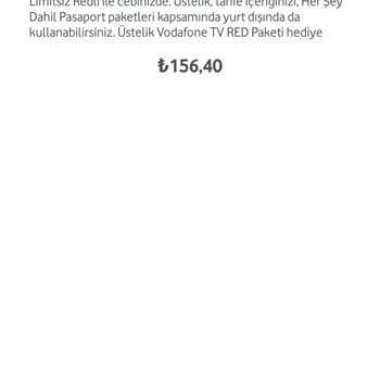 Vodafone Tarife Fahiş Fiyat Artış Talebi