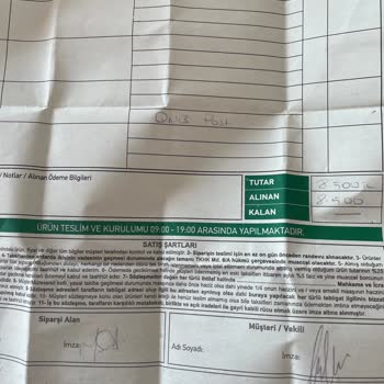 Kahramanmaraş Hayal Garden Bahçe Mobilyaları Teslim Edilmeyen Sipariş