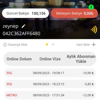 BURULAŞ Kayıp Burulas Karttaki Para İadesi