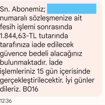 Aksa Gaz Aksa D. Gaz Güvence Bedeli Mağduriyeti