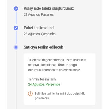 Hepsiburada İade Talebi Oluşturduğum Ürün 1 Ay Geçmesine Rağmen Onaylanmadı.