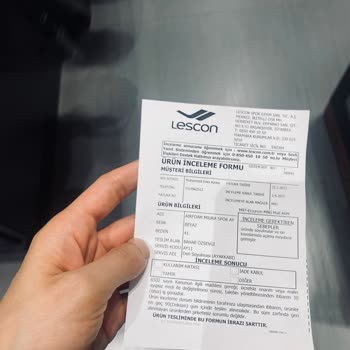 Lescon Ürünü Satarken Garanti Verip Ürün Kullanıldığında Da Hata Tüketicide