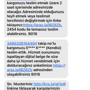 Aras Kargo Kargom Teslim Edildi Gösteriyor Ama Kargom Gelmedi