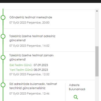 Kolay Gelsin Teslim Edilmeyen Gönderi.