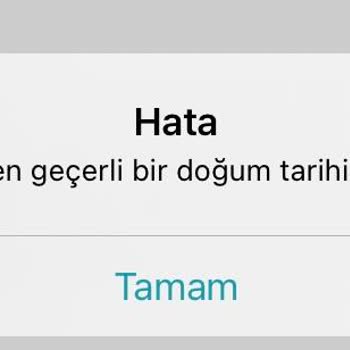 Watsons Uygulama Doğum Tarihimi Kabul Etmiyor