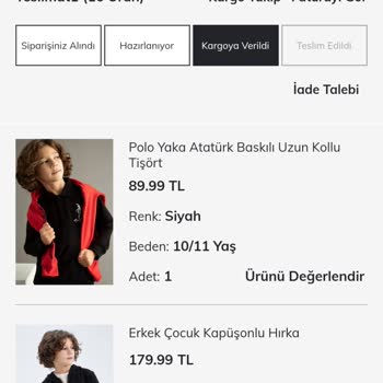 DeFacto Tarafından Gelmeyen Ürünler