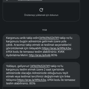 Aras Kargo Adrese Teslim Edilmeyen Kargolara Dair...