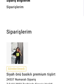 Sinem Kıvanç Butik Siparişim Hala Gelmedi
