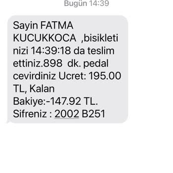 Bisim Bisikleti Kullanmadığım Halde Ödemesi Geliyor