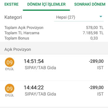 Tıkla Gelsin Oluşmayan Siparişe Alınan Bedel