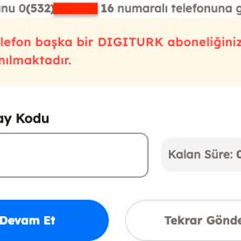 Tod TV Cihaz Doğrulama Ve Tel No Güncelleme Sorunu