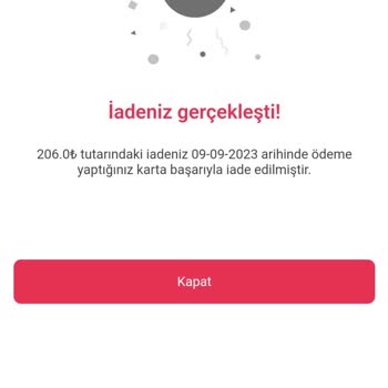 Yemeksepeti İade Ve Müşteri Hizmetlerinin Olmaması