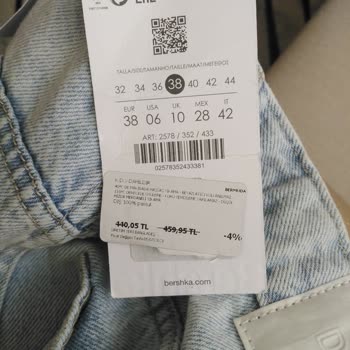 Bershka Etiket Ve Kasa Farkı