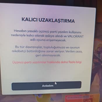 Valorant Sebepsiz Yere Askıya Alındım