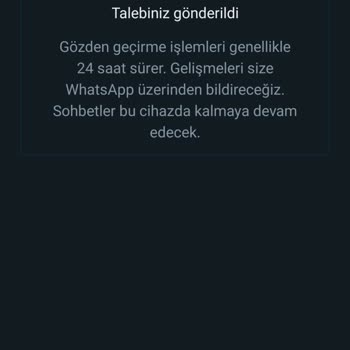 WhatsApp Pişmanlıktır Mağdur Oldum