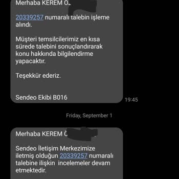 Sendeo Kargo İadesi İletişimi