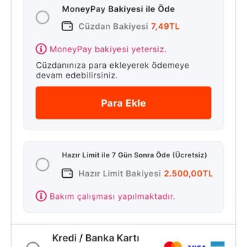 Migros MoneyPay Hazır Limit Sorunu