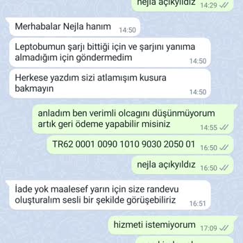 Dyt. Dilara Demirci Hem Hizmet Vermedi Hem Para İadesi Yapılmadı