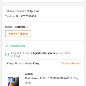 Trendyol Redmi Not 11 Pro Kayıtsız IMEI Sorunu