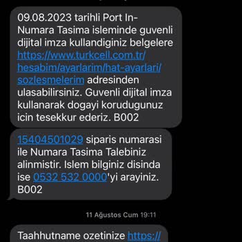 Turkcell'e Geçiş Başvurusu Ve Mağduriyet