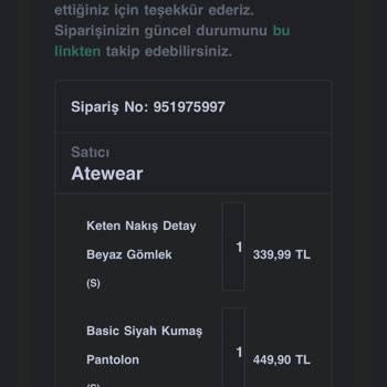 Atewear Satıcı Mesajlarıma Bakmıyor Yanlış Ürün Gönderildi
