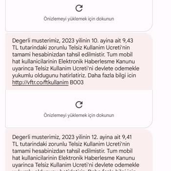 Vodafone Yerli Yersiz Telsiz Kullanım Ücreti Kesintisi