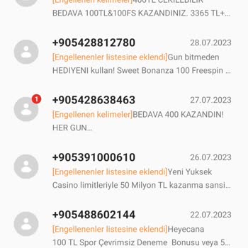 Turkcell Bahis Sitelerinden Mesajlar