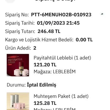 PttAVM Sipariş Verdiği Ürünün Sebepsiz İki Defa İptal Edilmesi