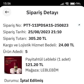 PttAVM Sipariş Verdiği Ürünün Sebepsiz İki Defa İptal Edilmesi